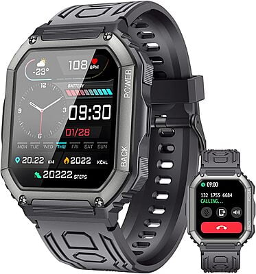 Reloj Inteligente,Smartwatch Militar de 1.8" HD Reloj Inteligente,Smartwatch Militar de 1.8" HD