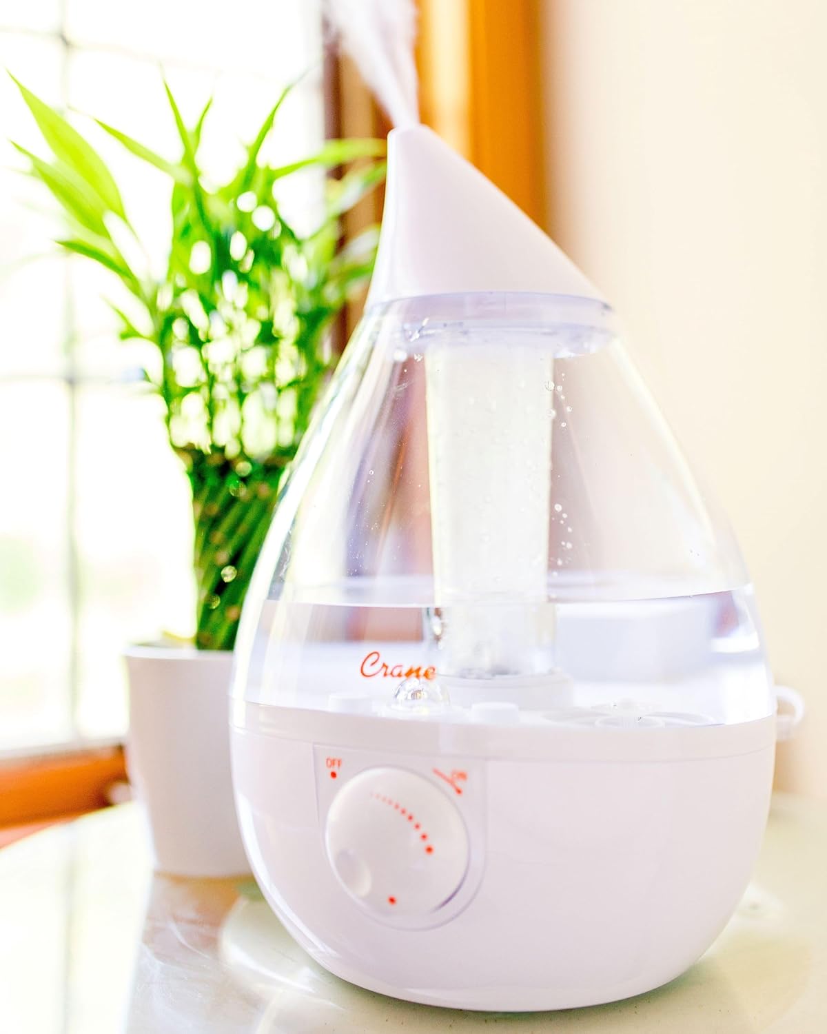 CRANE Drop 1-Gallon Ultrasonic Cool Mist Humidifier