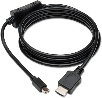 Tripp Lite Mini Displayport to HD Cable Adapter, MDP to HDMI (M/M), 1080p, 6 ft. (P586-006-HDMI),Black