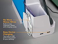 BOSTITCH Konnect Stackable Desk Organizer and Power Station