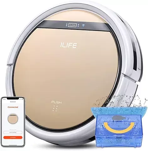 ILIFE V5s Plus Robot Aspirador y Mopa Combo, Funciona con 2.4G Wi-Fi/App/Alexa, Robot Aspirador Automático Autocargable, Delgado y Silencioso (V5s Pro Upgrade) ILIFE V5s Plus Robot Aspirador y Mopa Combo, Funciona con 2.4G Wi-Fi/App/Alexa, Robot Aspirador Automático Autocargable, Delgado y Silencioso (V5s Pro Upgrade)