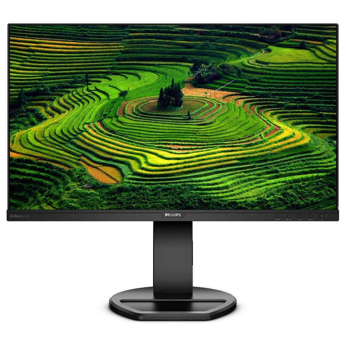 Philips 241B8QJEB 24" Frameless Monitor, Full HD 1080P, IPS Panel, HDMI/DisplayPort/DVI-D/VGA, USB 3.0 hub