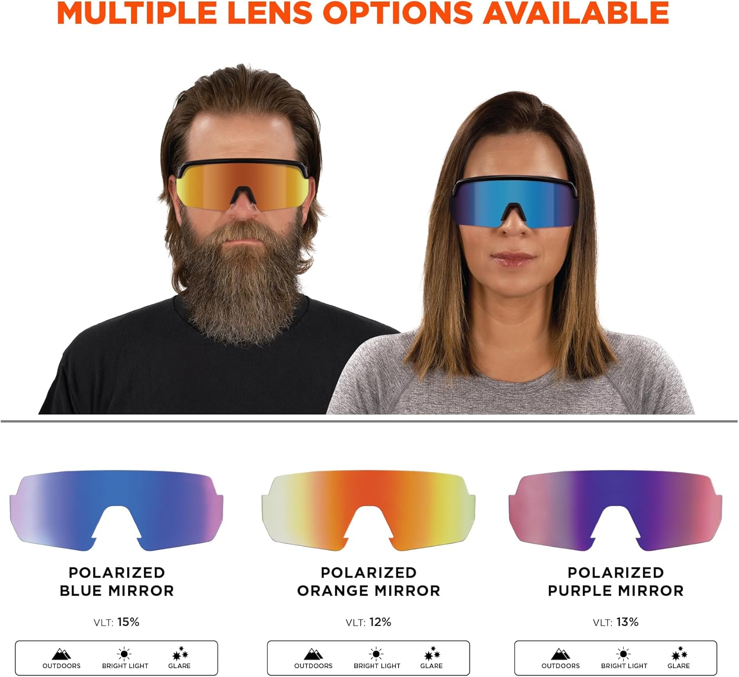 Ergodyne Skullerz AEGIR Polarized Fog-Off+ Safety Glasses