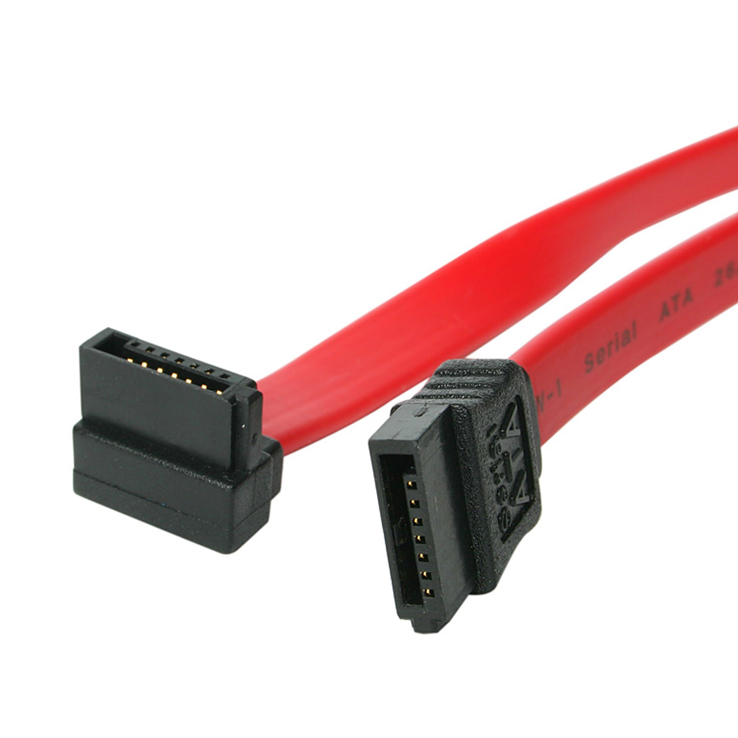 StarTech.com 6in SATA to Right Angle SATA Serial ATA Cable - 6in SATA Cable - left angle SATA Cable - angled SATA Cable