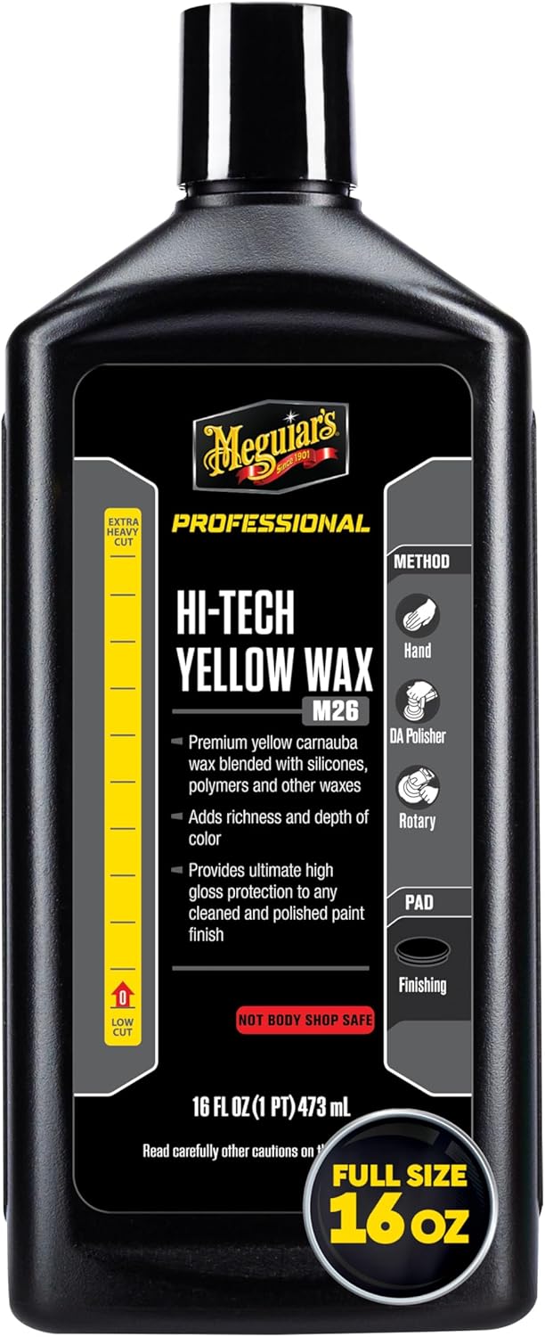 Meguiar's Mirror Glaze Hi-Tech Yellow Liquid Wax