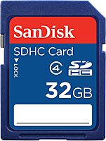 SanDisk SDHC (Secure Digital High Capacity) Memory Card, 32GB