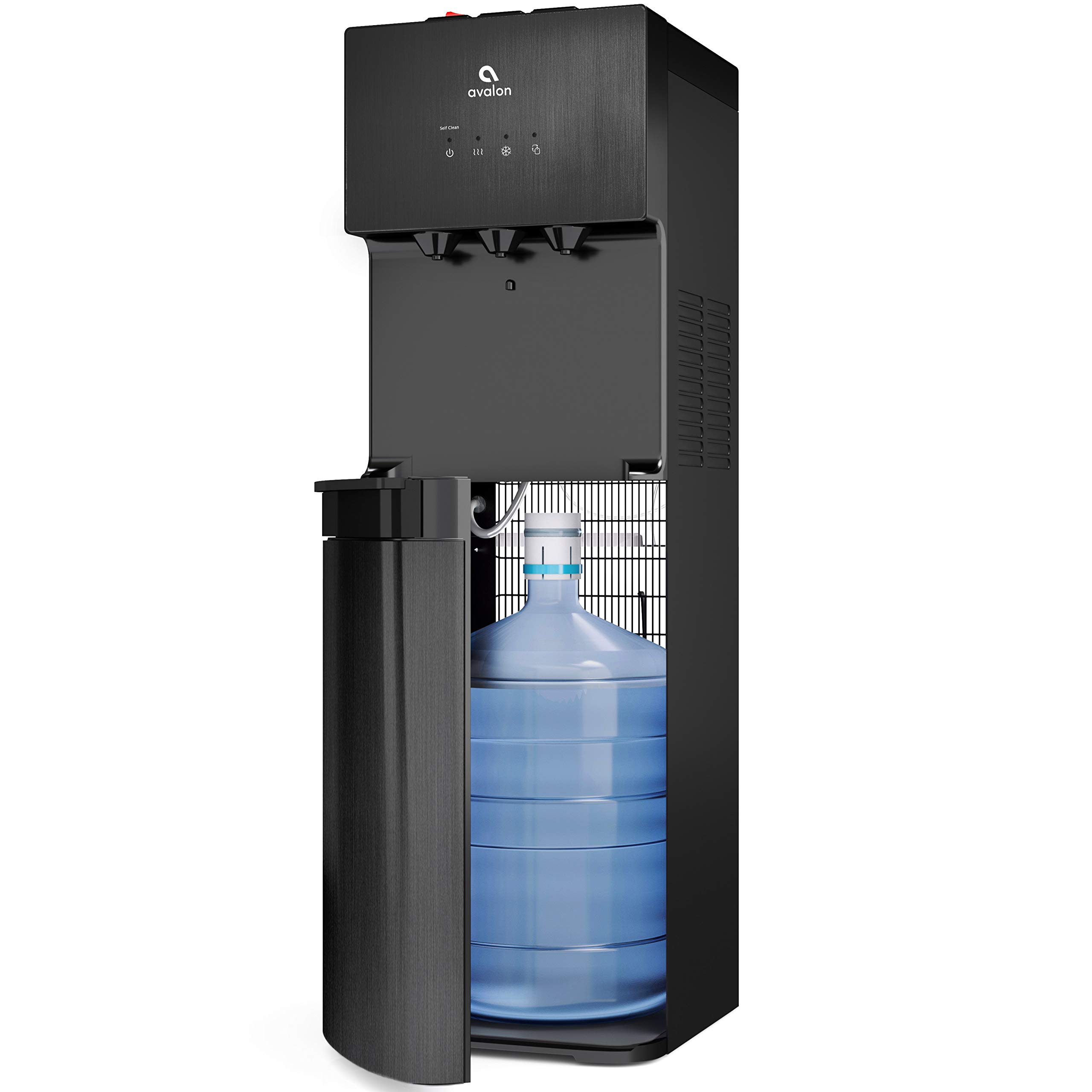 Avalon A3BLK Self Cleaning Bottom Loading Water Cooler Dispenser, 3 Temperature-UL/Energy Star Approved-Black Stainless