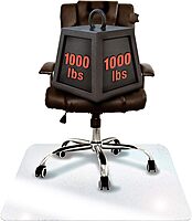 FLOORTEX Glaciermat Heavy Duty Glass Chair Mat for Hard Floors & Carpets