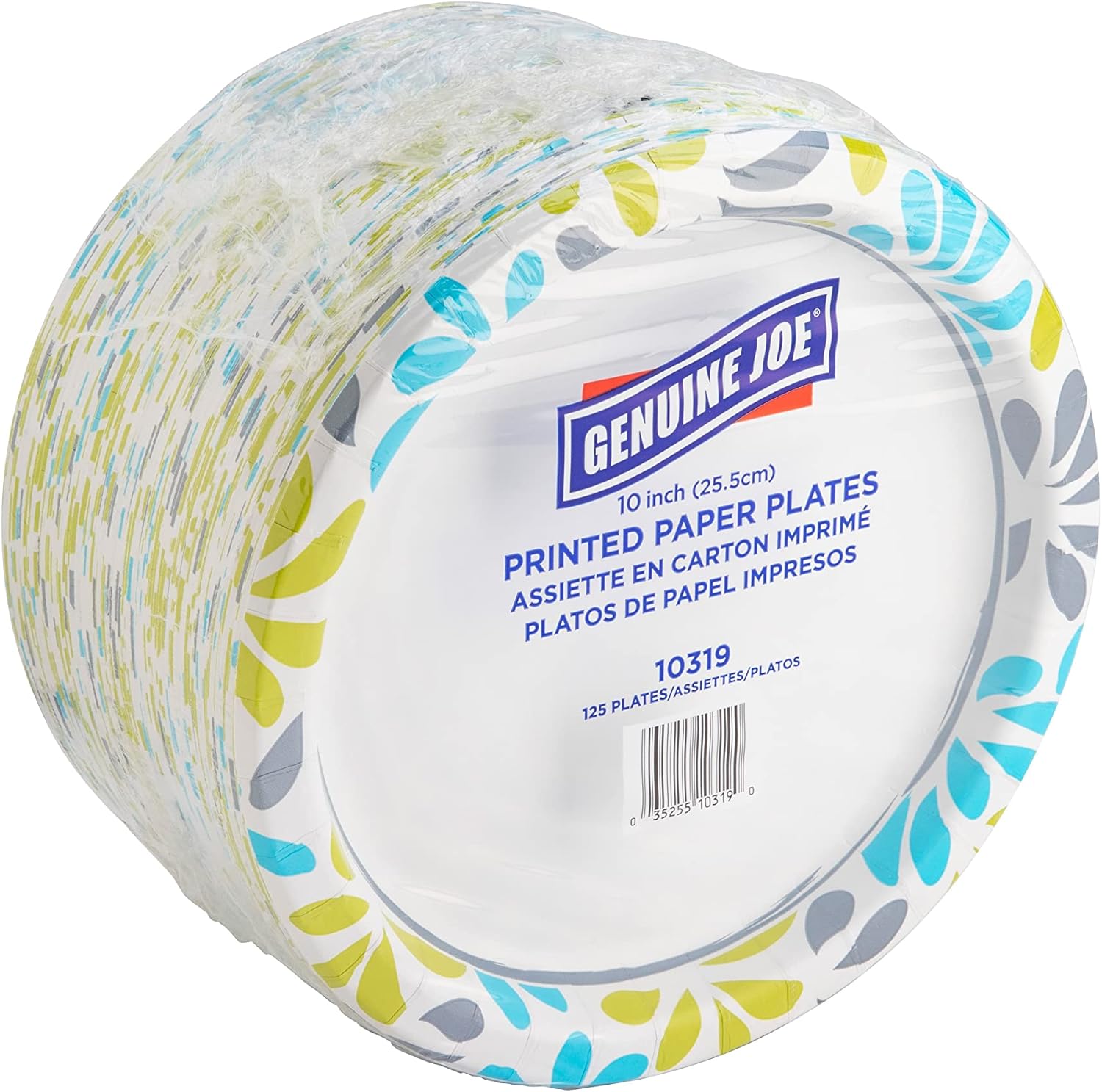 Genuine Joe Printed Disposable Paper Plates