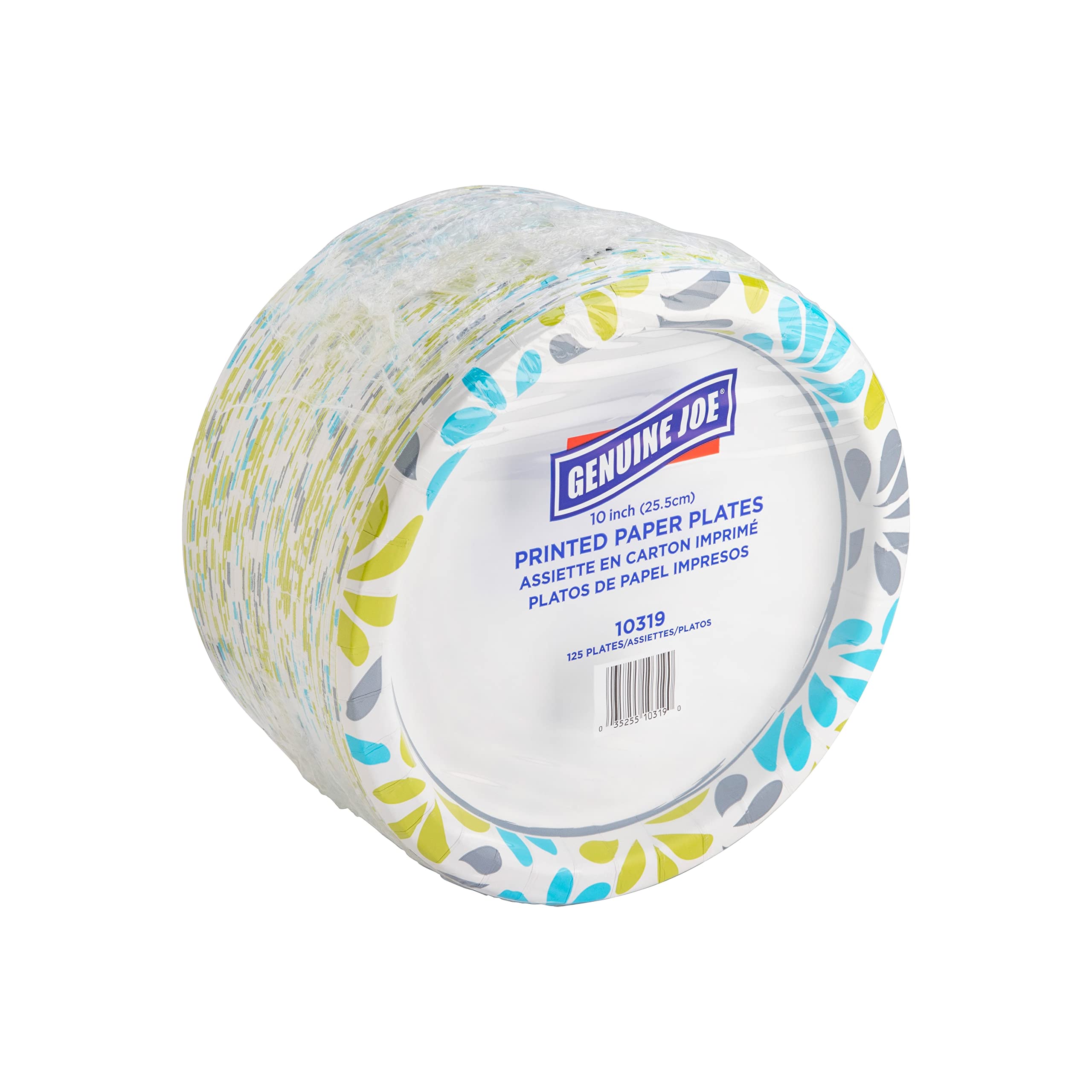 Genuine Joe Printed Disposable Paper Plates