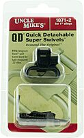 Uncle Mike's QD 115 RGS Tri-Lock Quick-Detach Swivel, Wood Screw Base, Black