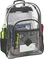 Trailmaker Clear Waterproof Stadium-Approved Backpack with Water Bottle Holder