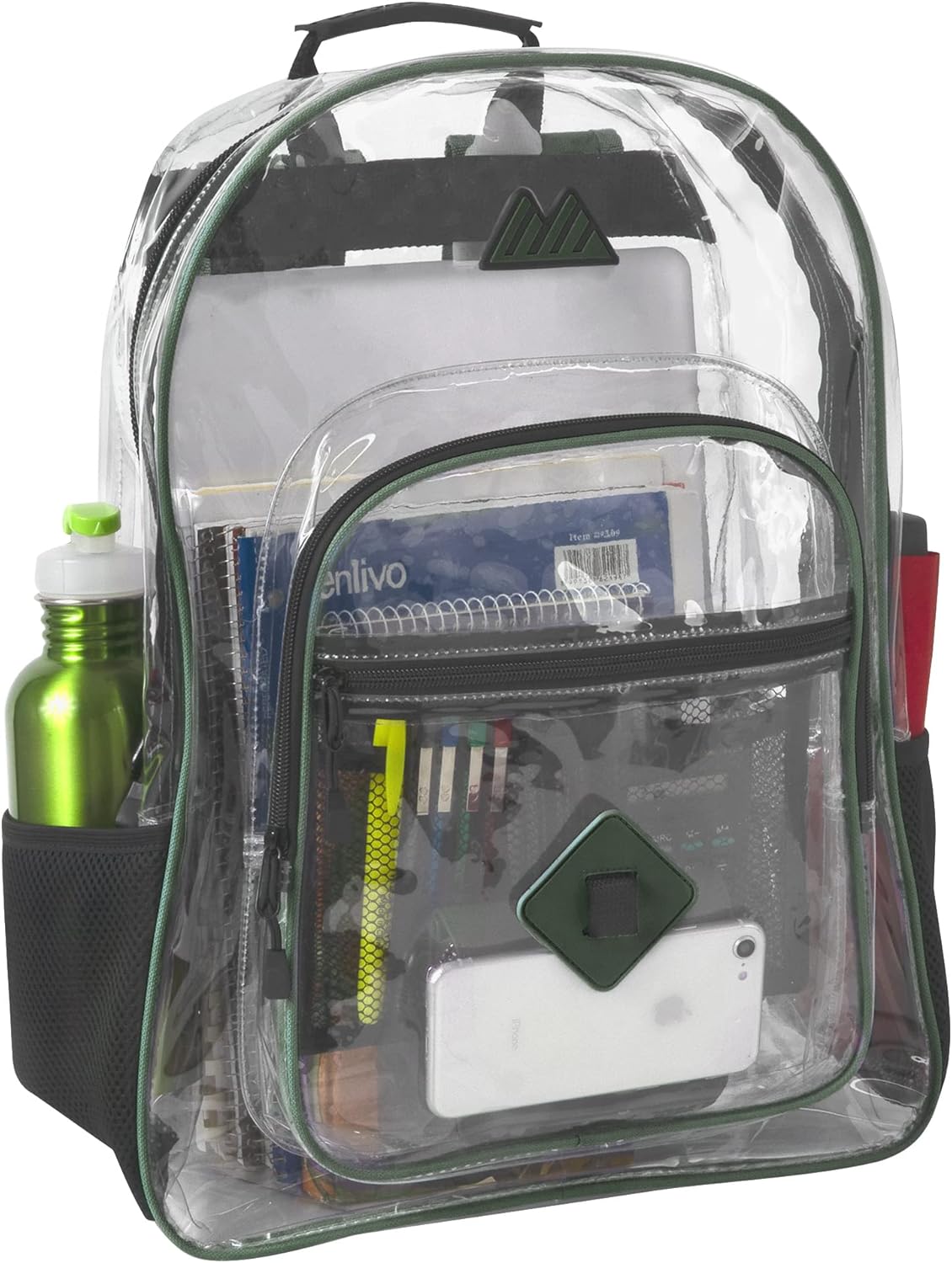 Trailmaker Clear Waterproof Stadium-Approved Backpack with Water Bottle Holder