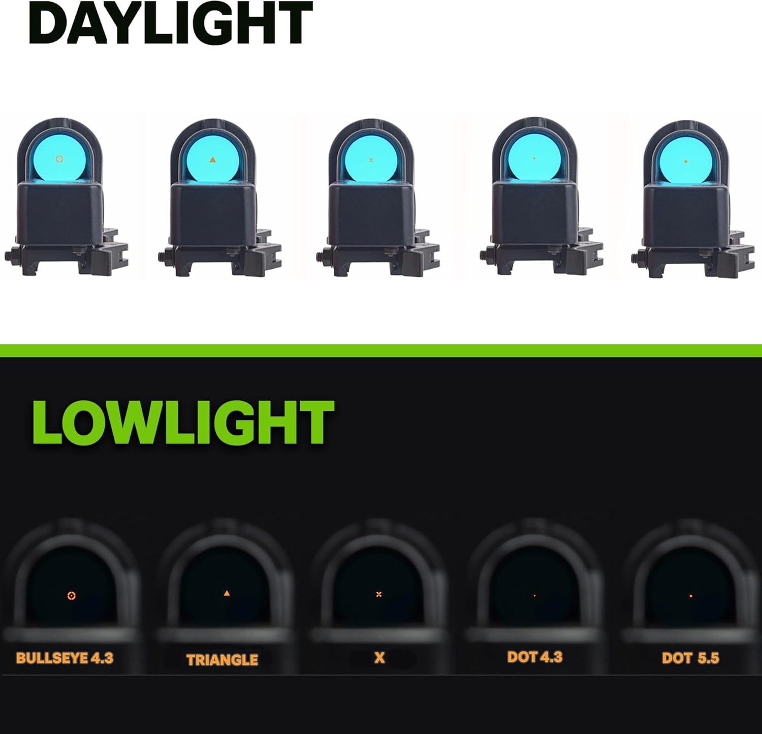 MEPROLIGHT Mepro M21 Self-Powered Day and Night Reflex Sight with Tritium and Fiber Optics