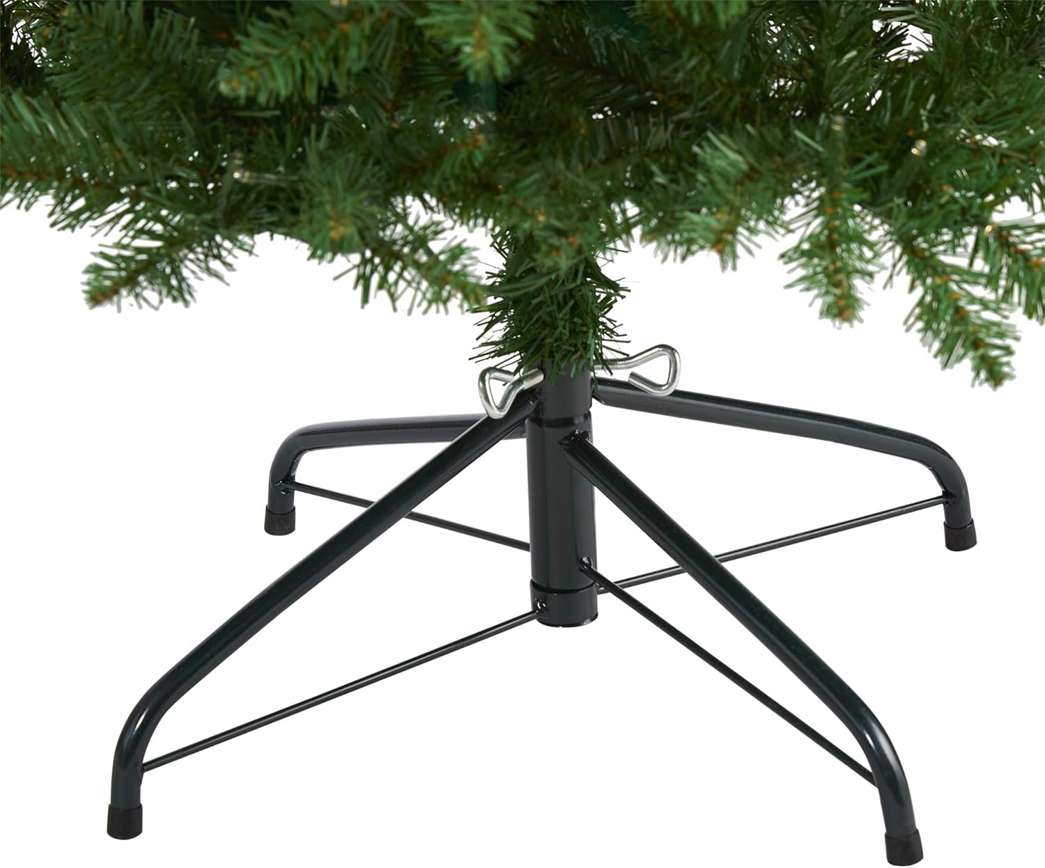 Nearly Natural 6ft. Slim Green Mountain Pine Artificial Christmas Tree with 250 Clear LED Lights 6ft Green