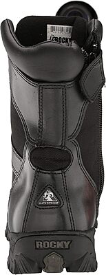 ROCKY Men's Alpha Force Zipper Waterproof Public Service Boots - Black