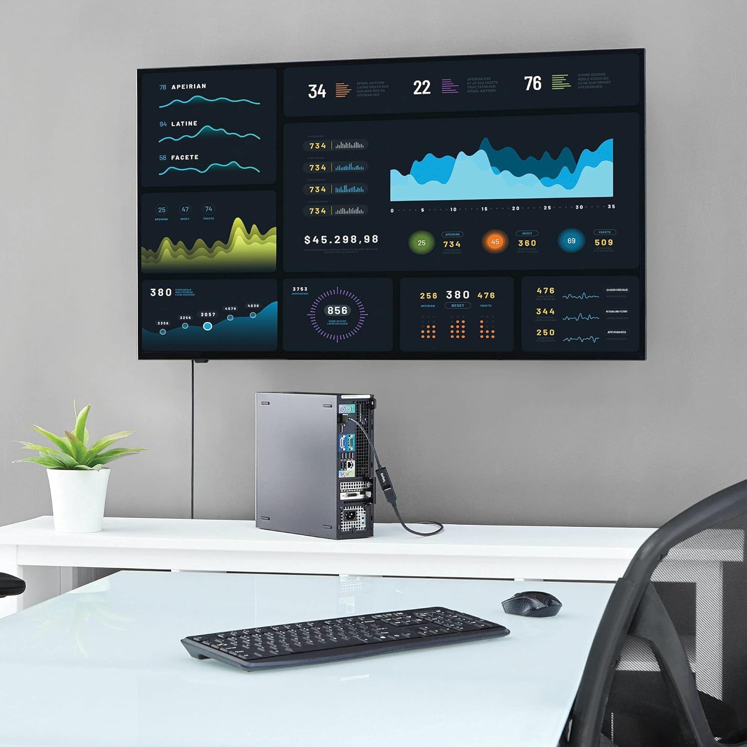 StarTech.com DP2HD4KS DisplayPort to HDMI 4K Audio/Video Converter 4K30Hz 4K HDMI Single