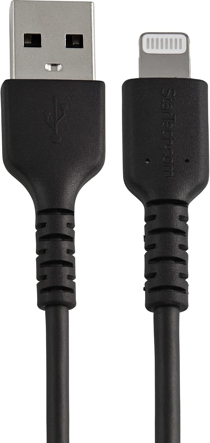 StarTech.com Durable USB-A to Lightning Cable - MFi Certified, Aramid Fiber