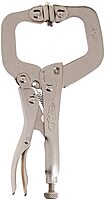 IRWIN Tools VISE-GRIP Locking C-Clamp, Original, Swivel Pad Tip, 4-inch (100mm) (165)