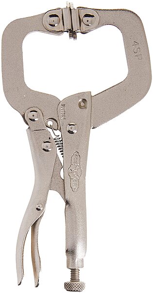 IRWIN Tools VISE-GRIP Locking C-Clamp, Original, Swivel Pad Tip, 4-inch (100mm) (165)
