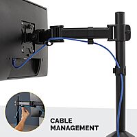 Fellowes Reflex Series Adjustable Monitor Arm with VESA Mount