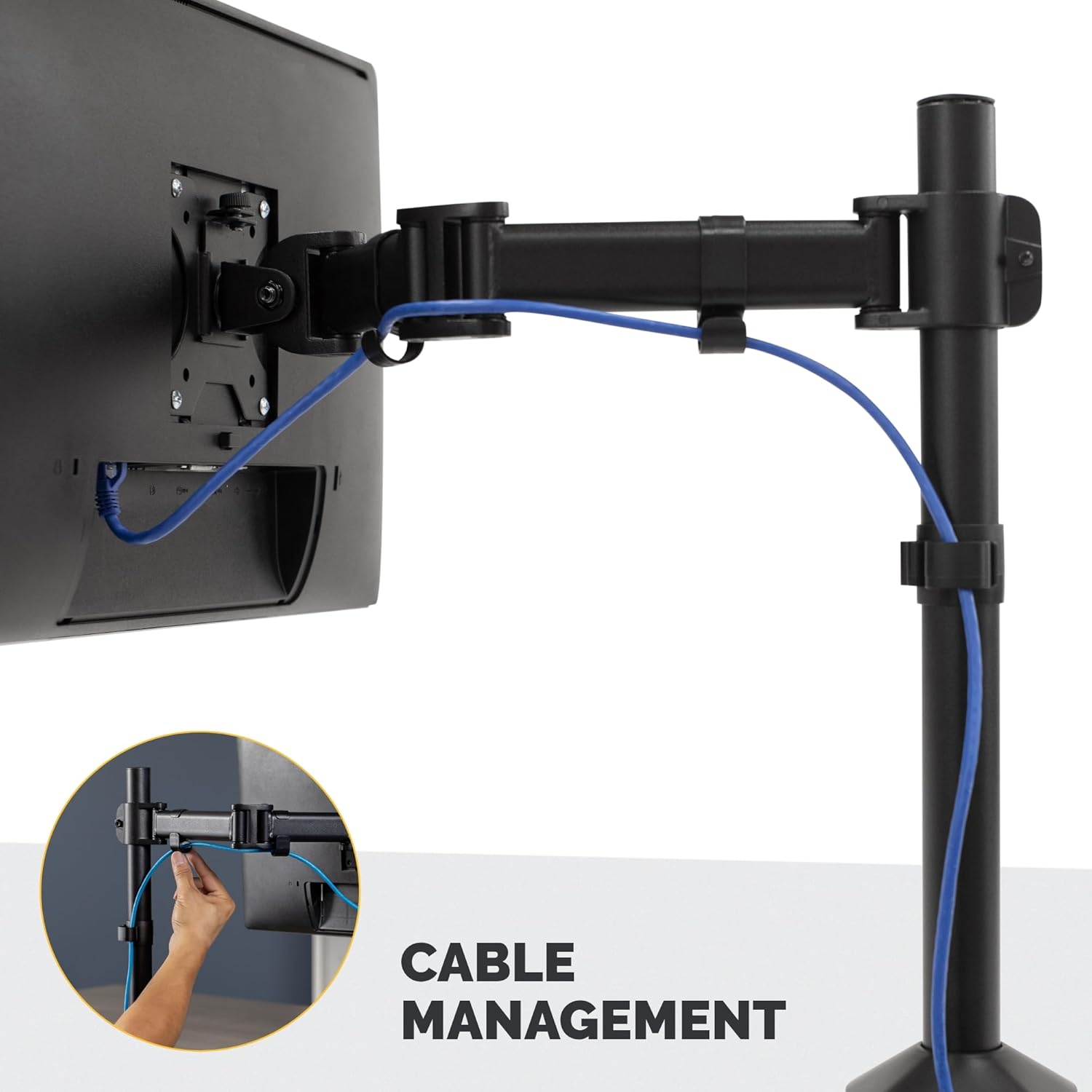 Fellowes Reflex Series Adjustable Monitor Arm with VESA Mount