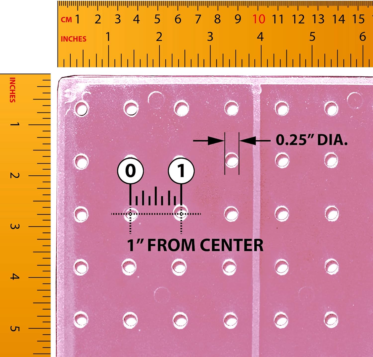 Azar Displays 900945-PNK The DIY Multi-purpose 70-piece Pegboard Wall Organizer Kit with Two Panels and Accessory Assortment