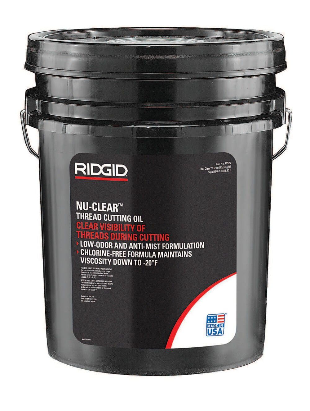 RIDGID 41575 Nu-Clear Threading Oil, 5-Gallon