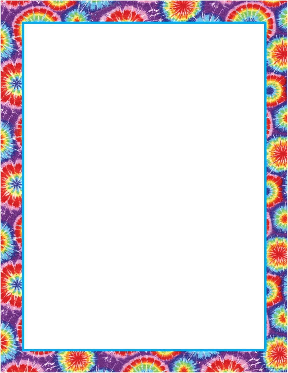 Barker Creek Tie-Dye Design Computer Paper, 8-1/2 x 11 Inches, 50 Sheets