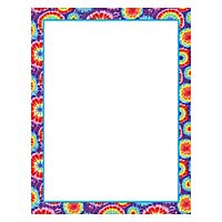 Barker Creek Tie-Dye Design Computer Paper, 8-1/2 x 11 Inches, 50 Sheets