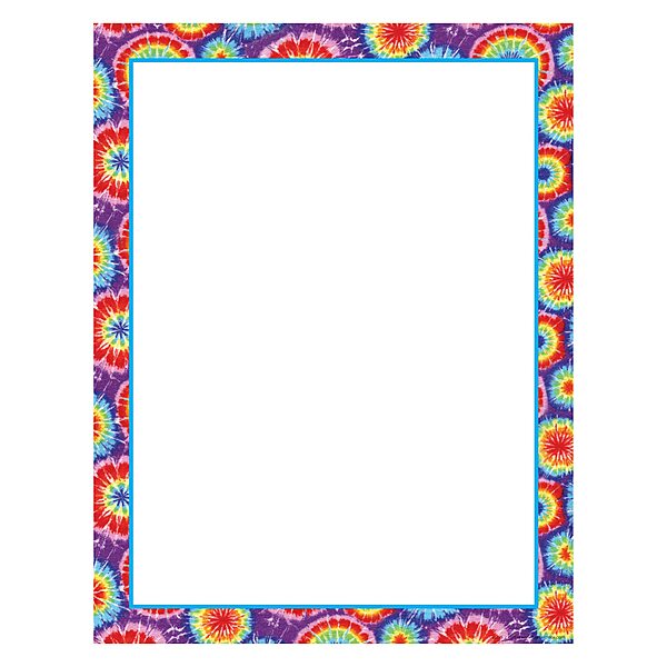 Barker Creek Tie-Dye Design Computer Paper, 8-1/2 x 11 Inches, 50 Sheets