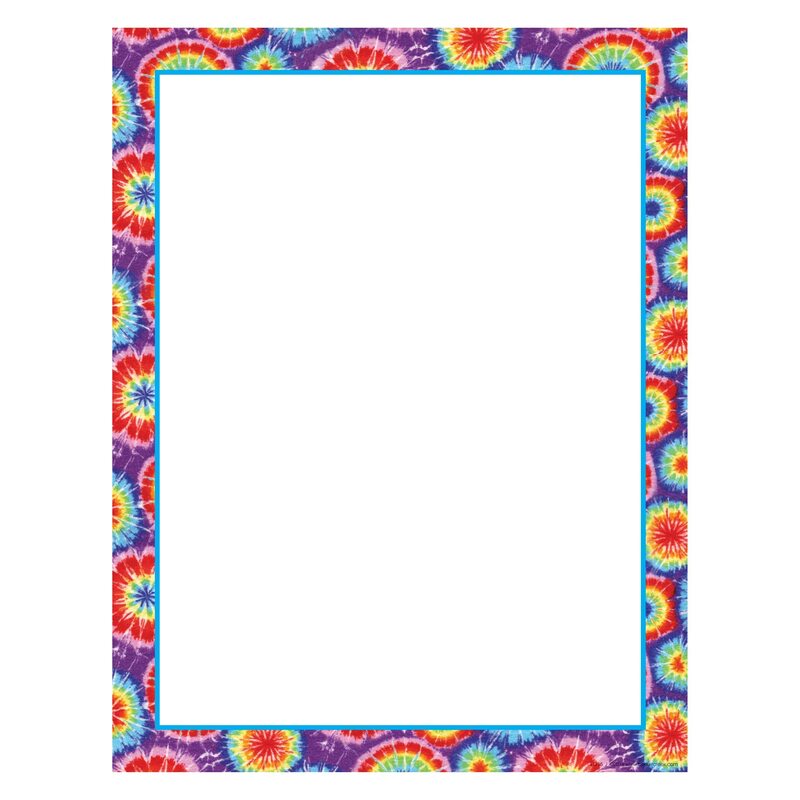 Barker Creek Tie-Dye Design Computer Paper, 8-1/2 x 11 Inches, 50 Sheets
