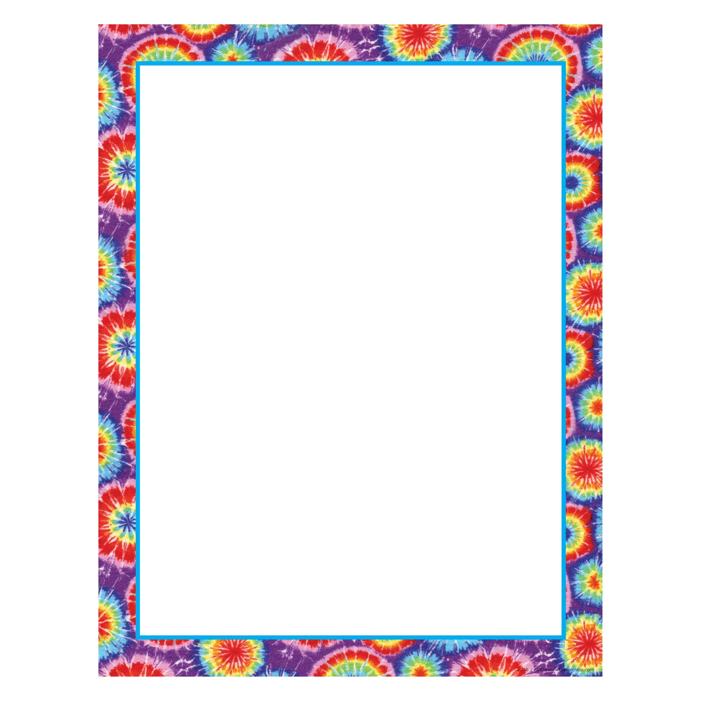 Barker Creek Tie-Dye Design Computer Paper, 8-1/2 x 11 Inches, 50 Sheets