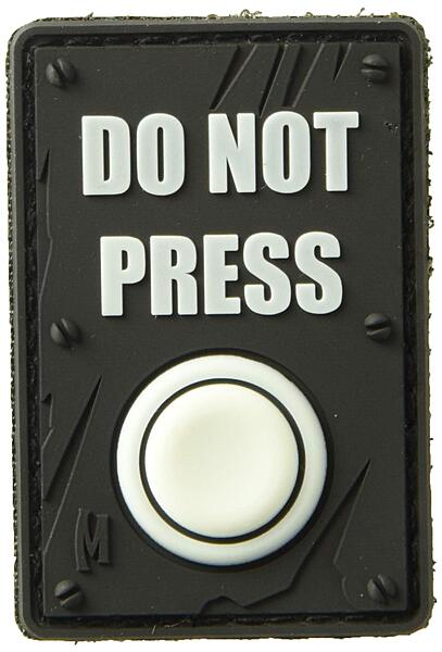 MAXPEDITION Do Not Press PVC Morale Patch