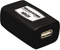 Tripp Lite 1-Port USB over Cat5 / Cat6 Extender, Transmitter and Receiver, up to 150-ft.(B202-150),Black