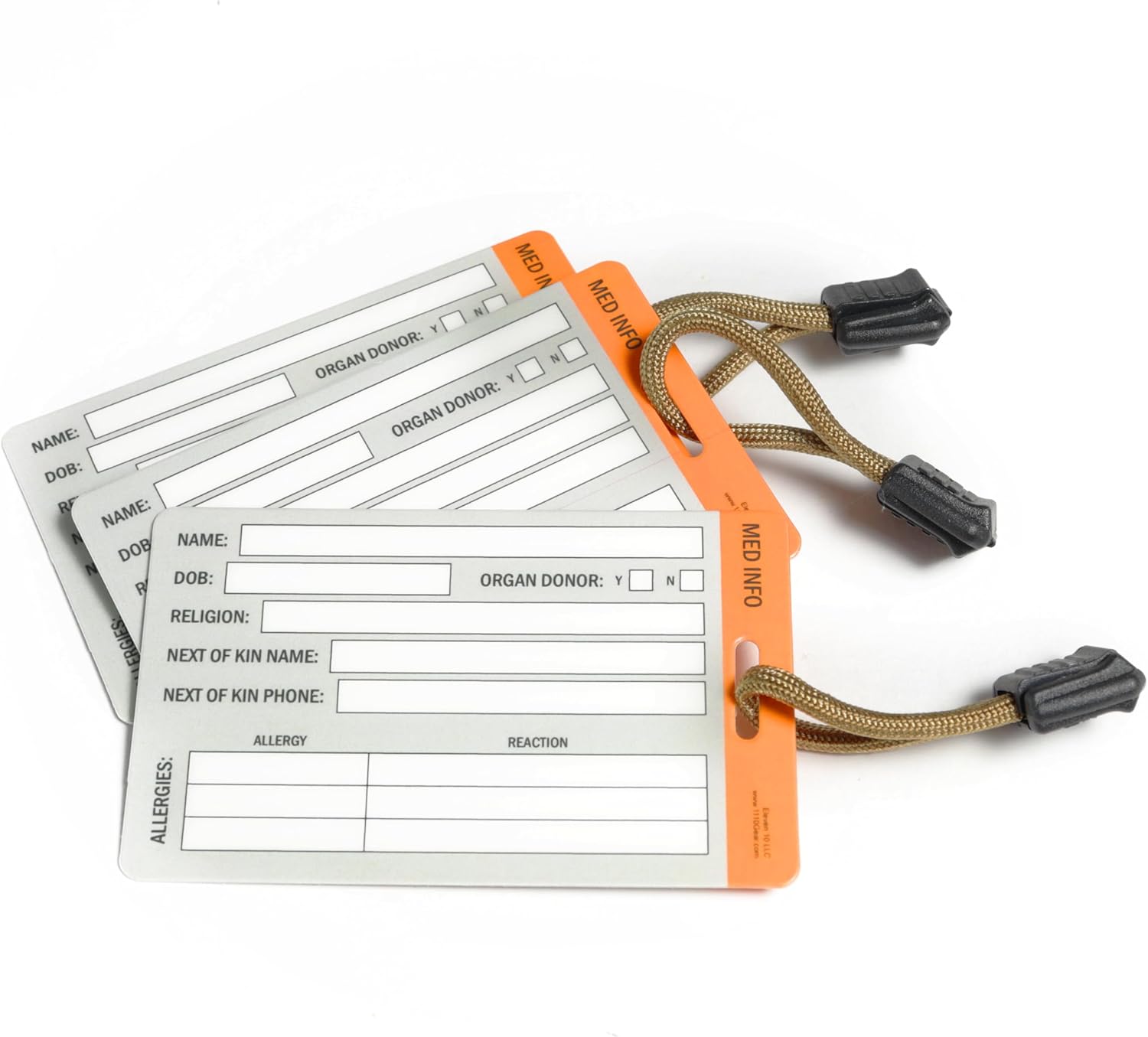 Eleven 10 Medical ID Cards - Multipack (3 Pack)