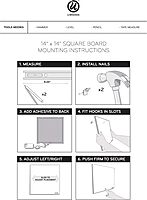 U BRANDS Cork Canvas Bulletin Board, Frameless