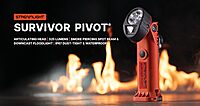 Streamlight 91810 Survivor Pivot 325-Lumen Right Angle Articulating Dual Beam Flashlight with Alkaline Batteries and Clip