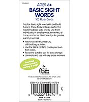 Carson Dellosa 102 Basic Sight Words Flash Cards Kindergarten, Flashcards for Kids Ages 6 and Up