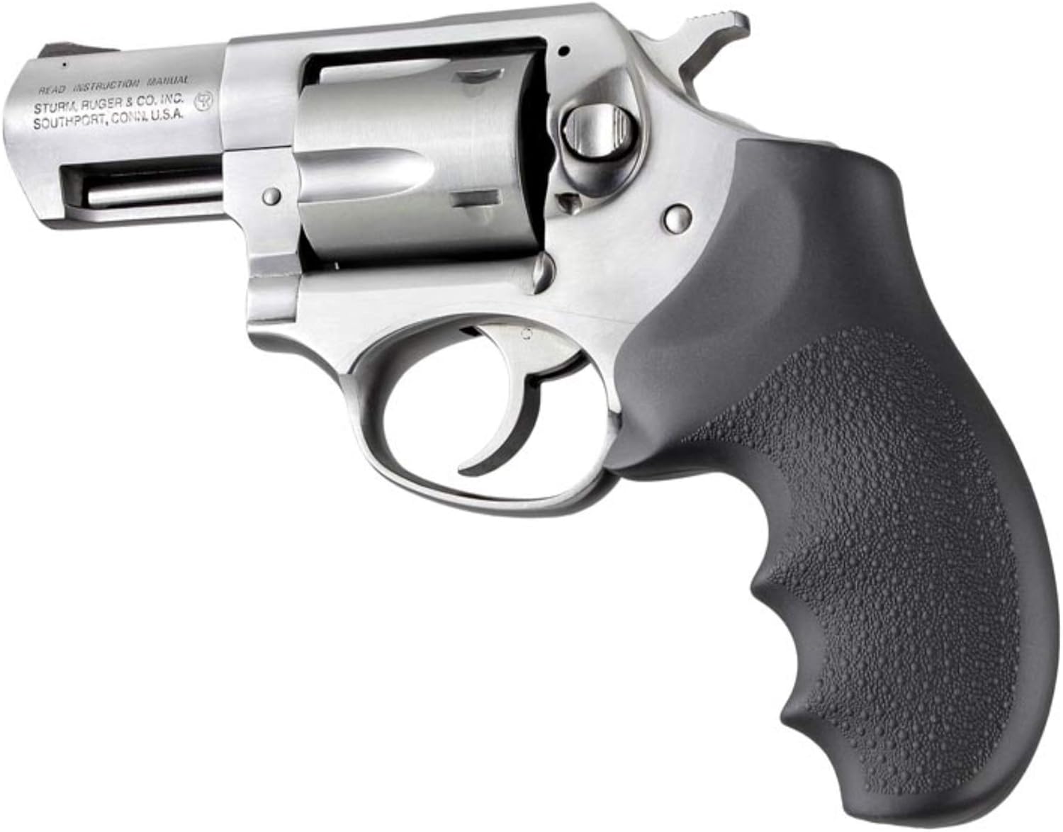 Hogue Nylon Monogrip Revolver Grips with Finger Grooves for Ruger SP101, Black - 81100