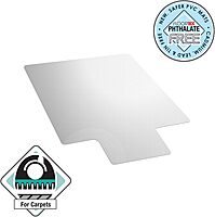 Floortex® Advantagemat® Vinyl Lipped Chair Mat for Carpets up to 3/8" - 36" x 48"