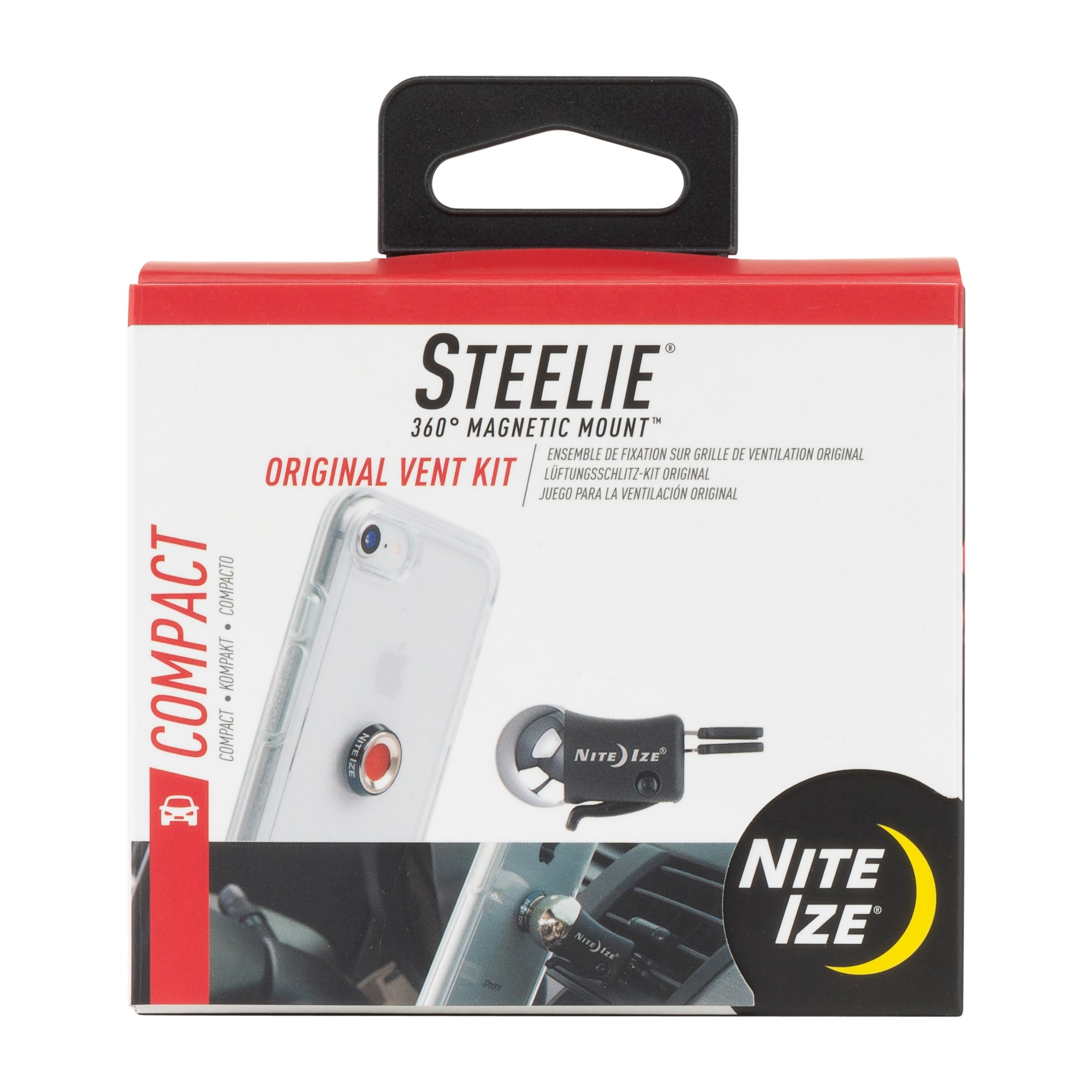 Nite Ize Steelie Vent Kit - Magnetic Phone Mount for Car Vents