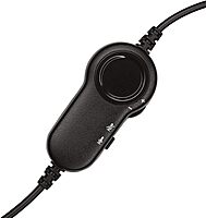 Logitech H151 Wired Headset, Analog Stereo Headphones with Rotating Noise-Cancelling Microphone, 3.5 mm Audio Jack, In-Line Controls, PC/Mac/Laptop/Tablet/Smartphone - Black