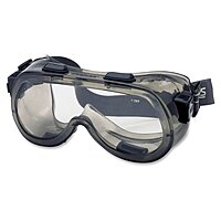 MCR Safety 2400 Verdict Polyvinyl Chloride Strap Safety Goggle with Smoke Frame and Clear Lens, 1-Pair