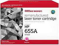 Office Depot Remanufactured Magenta Toner Cartridge Replacement For HP CF453A, OD655AM