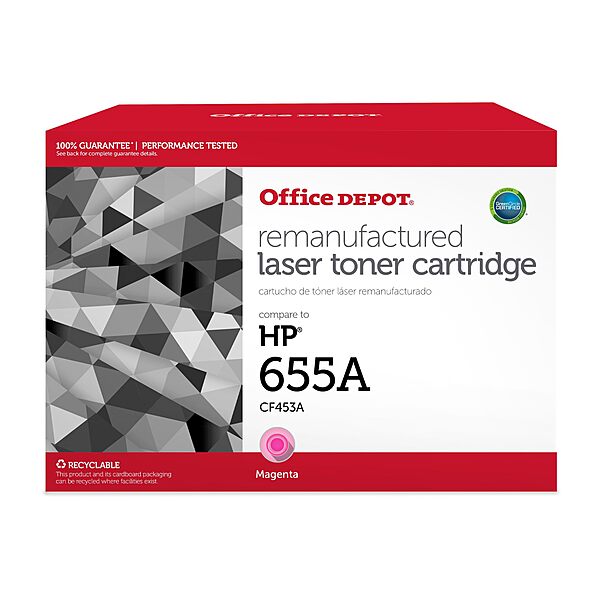 Office Depot Remanufactured Magenta Toner Cartridge Replacement For HP CF453A, OD655AM