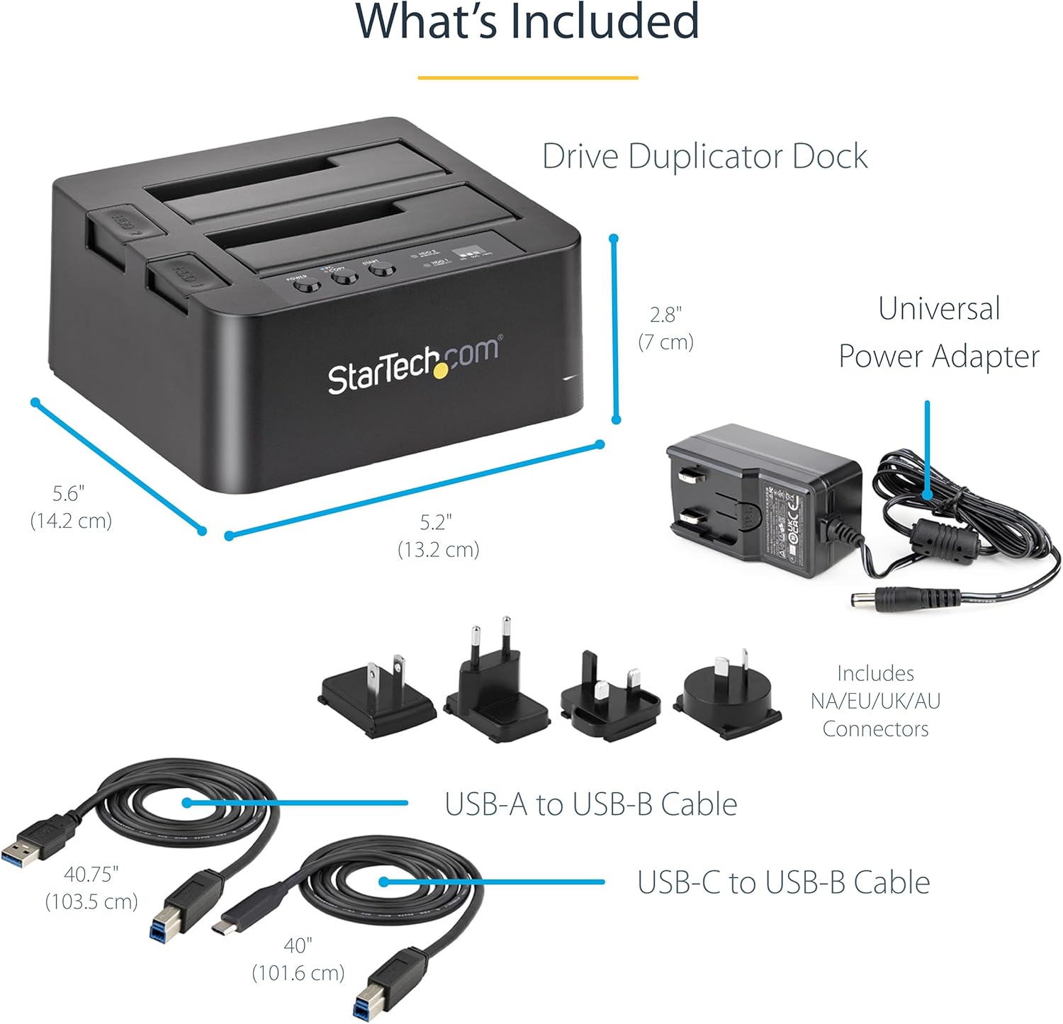 StarTech.com Standalone Dual-Bay Hard Drive Duplicator & Docking Station