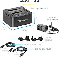 StarTech.com Standalone Dual-Bay Hard Drive Duplicator & Docking Station