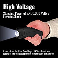 MACE Ergo Stun Gun - Rechargeable with LED Flashlight