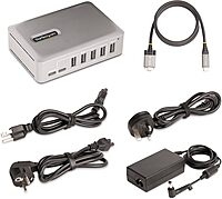 StarTech.com 7-Port USB-C Hub - 5X USB-A/2x USB-C - Self-Powered with65W Power Supply - USB 3.1 10Gbps